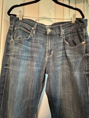 HUDSON JEANS BYRON 5 PKT STRAIGHT STRETCH  ZIP FLY SZ 34 X 34 STRETCH